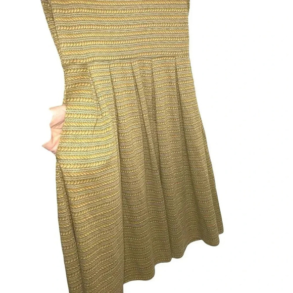 LulaRoe Women’s Amelia Stretchy Knit Dress Gold Size Medium - Picture 6 of 7